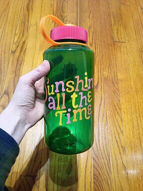 ban.do 32oz. Green Sunshine All The Time Water Bottle
